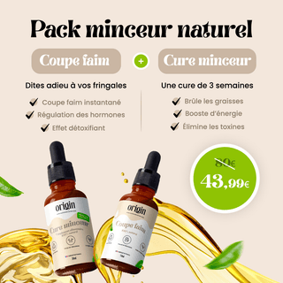 Pack Minceur Naturel : Coupe Faim + Cure Minceur